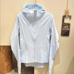 lululemon Mist Over athletica Light Blue Hooded Zip Jacket